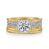 14K Yellow Gold Diamond Matching Wedding Band