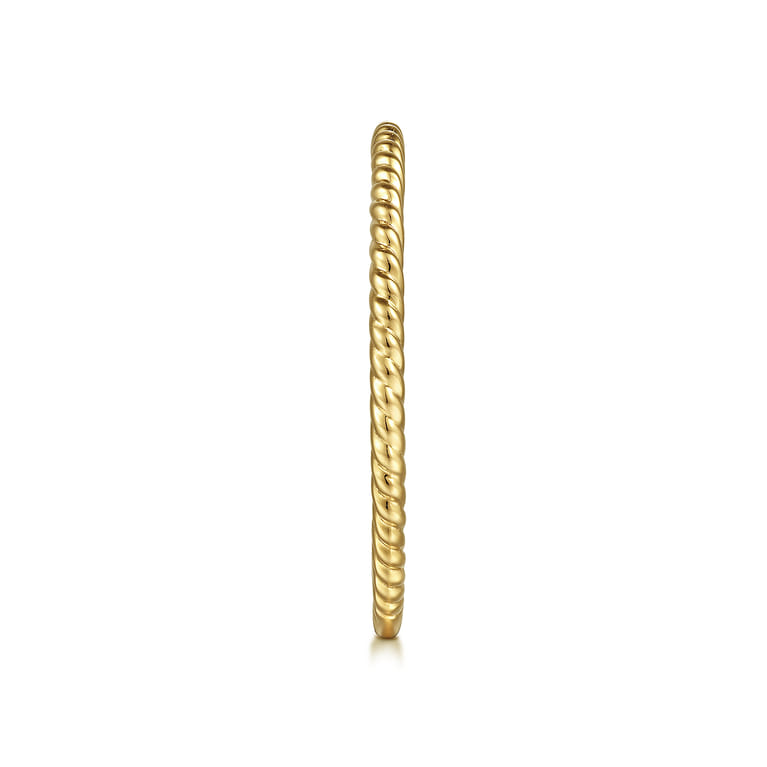 14K Yellow Gold Diamond Matching Wedding Band - Shot 5