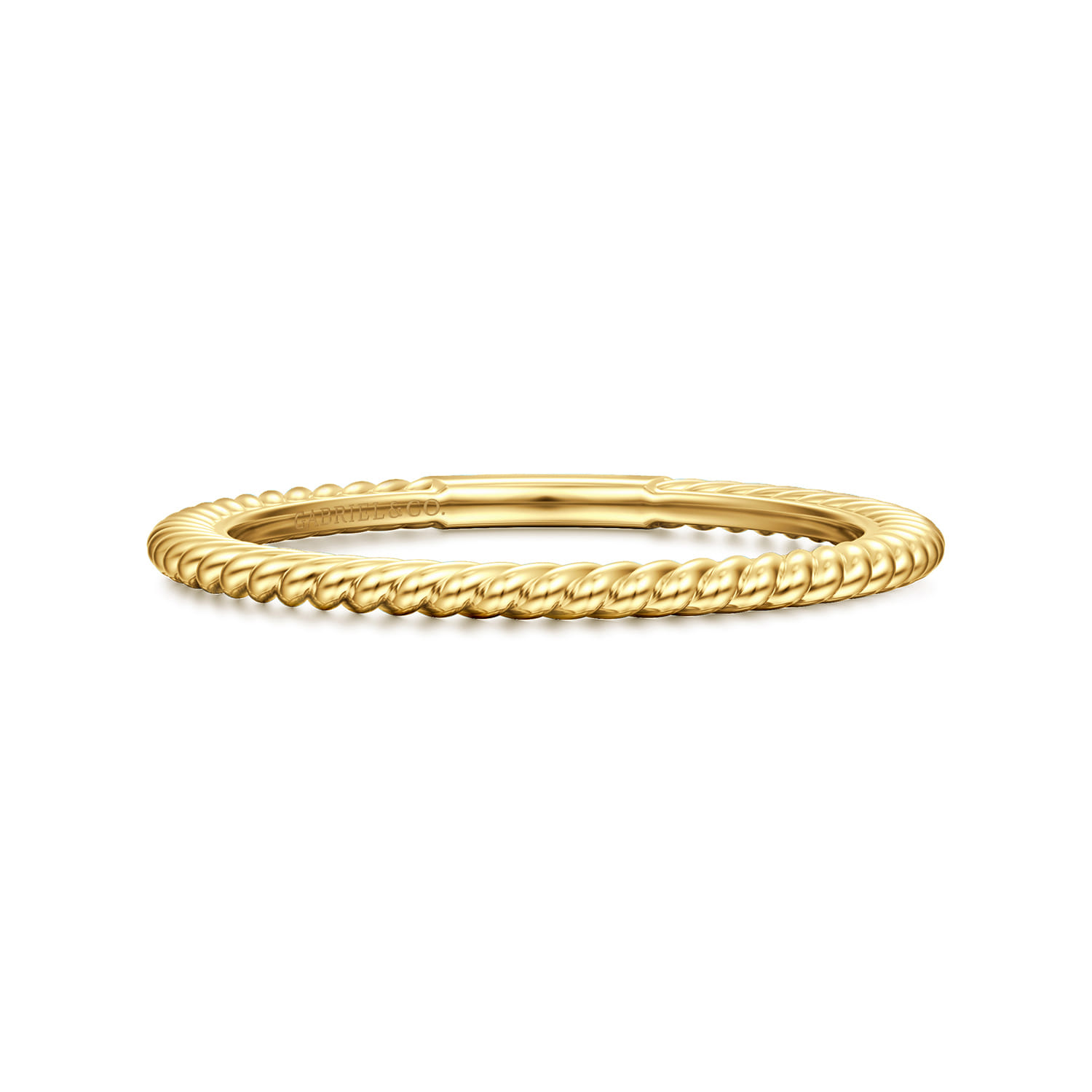 14K Yellow Gold Diamond Matching Wedding Band - Shot 1