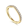 14K Yellow Gold Diamond Matching Wedding Band - 0.4 ct