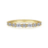 14K Yellow Gold Diamond Matching Wedding Band - 0.5 ct