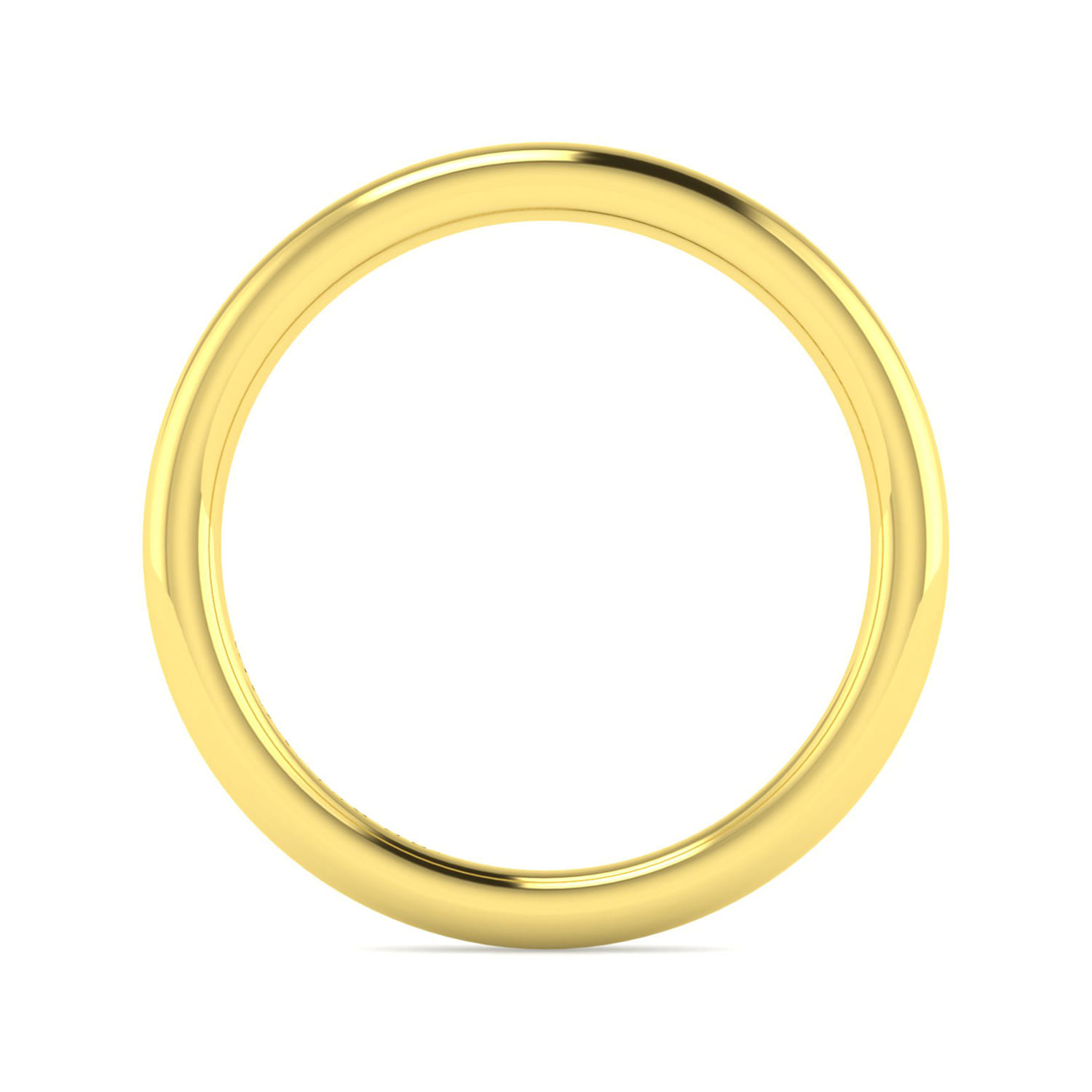 14K Yellow Gold Diamond Matching Wedding Band - Shot 2