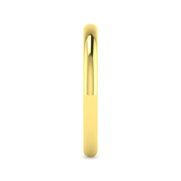 14K Yellow Gold Diamond Matching Wedding Band - Shot 4