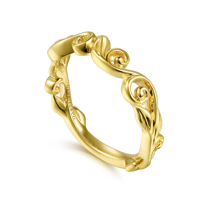 14K Yellow Gold Diamond Matching Wedding Band - Shot 3