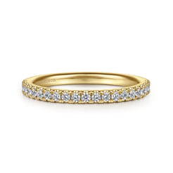 14K Yellow Gold Diamond Matching Wedding Band