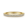 14K Yellow Gold Diamond Matching Wedding Band - 0.27 ct