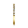 14K Yellow Gold Diamond Matching Wedding Band - 0.27 ct