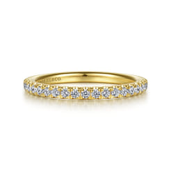 14K Yellow Gold Diamond Matching Wedding Band