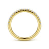 14K Yellow Gold Diamond Matching Wedding Band - 0.27 ct