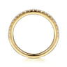 14K Yellow Gold Diamond Matching Wedding Band - 0.3 ct