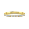 14K Yellow Gold Diamond Matching Wedding Band - 0.25 ct