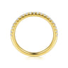 14K Yellow Gold Diamond Matching Wedding Band - 0.25 ct