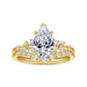 14K Yellow Gold Diamond Matching Wedding Band - 0.15 ct