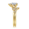 14K Yellow Gold Diamond Matching Wedding Band - 0.15 ct