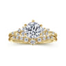 14K Yellow Gold Diamond Matching Wedding Band - 0.15 ct