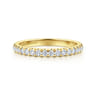 14K Yellow Gold Diamond Matching Wedding Band - 0.3 ct