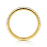 14K Yellow Gold Diamond Matching Wedding Band - 0.3 ct
