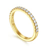 14K Yellow Gold Diamond Matching Wedding Band - 0.3 ct