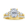 14K Yellow Gold Diamond Matching Wedding Band - 0.3 ct