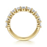 14K Yellow Gold Diamond Matching Wedding Band - 0.8 ct