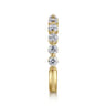 14K Yellow Gold Diamond Matching Wedding Band - 0.8 ct