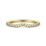 14K Yellow Gold Diamond Matching Wedding Band - 0.21 ct