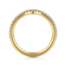 14K Yellow Gold Diamond Matching Wedding Band - 0.21 ct