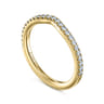 14K Yellow Gold Diamond Matching Wedding Band - 0.21 ct