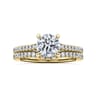 14K Yellow Gold Diamond Matching Wedding Band - 0.21 ct