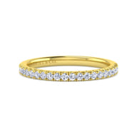 14K Yellow Gold Diamond Matching Wedding Band
