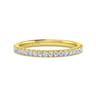 14K Yellow Gold Diamond Matching Wedding Band - 0.25 ct