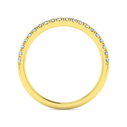 14K Yellow Gold Diamond Matching Wedding Band