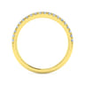 14K Yellow Gold Diamond Matching Wedding Band - 0.25 ct