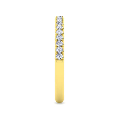 14K Yellow Gold Diamond Matching Wedding Band