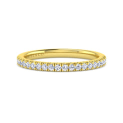 14K Yellow Gold Diamond Matching Wedding Band