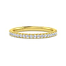 14K Yellow Gold Diamond Matching Wedding Band - 0.25 ct