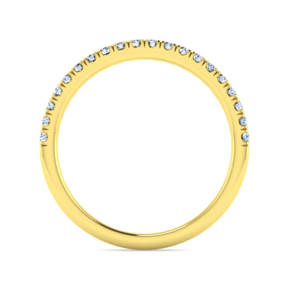 14K Yellow Gold Diamond Matching Wedding Band