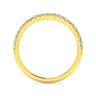 14K Yellow Gold Diamond Matching Wedding Band - 0.25 ct