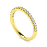 14K Yellow Gold Diamond Matching Wedding Band - 0.25 ct