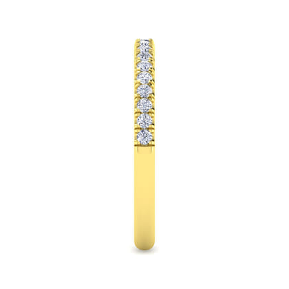 14K Yellow Gold Diamond Matching Wedding Band
