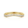 14K Yellow Gold Diamond Matching Wedding Band - 0.3 ct