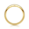 14K Yellow Gold Diamond Matching Wedding Band - 0.3 ct