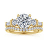 14K Yellow Gold Diamond Matching Wedding Band - 0.3 ct