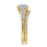 14K Yellow Gold Diamond Matching Wedding Band - 0.3 ct