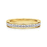14K Yellow Gold Diamond Matching Wedding Band - 0.65 ct