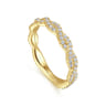 14K Yellow Gold Diamond Matching Wedding Band - 0.34 ct