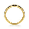 14K Yellow Gold Diamond Matching Wedding Band - 0.29 ct