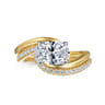 14K Yellow Gold Diamond Matching Wedding Band - 0.21 ct
