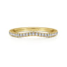 14K Yellow Gold Diamond Matching Wedding Band - 0.19 ct