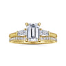 14K Yellow Gold Diamond Matching Wedding Band - 0.19 ct